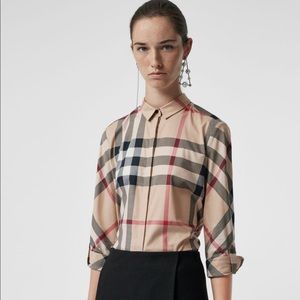 Stretch-Cotton Check Shirt